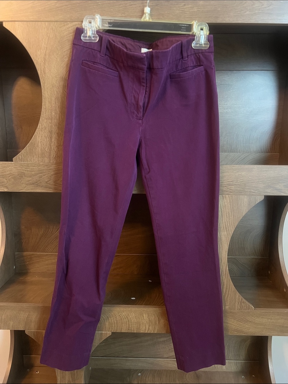 J.Crew Women’s Stretch Ankle Pants - Plum